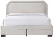 Vente-unique Bedframe stof beige 180 x 200 cm