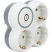 Zenitech Triplite Bolea 16A stekkerdoos met schakelaar, 3 Schuko-stopcontacten, wit/grijs