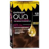 Garnier Olia 3 stuks permanente haarverf zonder ammoniak, met voedende en natuurlijke oliën, volledige dekking van grijs haar, permanente kleuring, nr. 5.35, warme chocoladebruin
