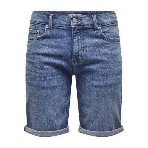 ONLY & SONS ONLY & SONS regular fit short ONSPLY light blue denim