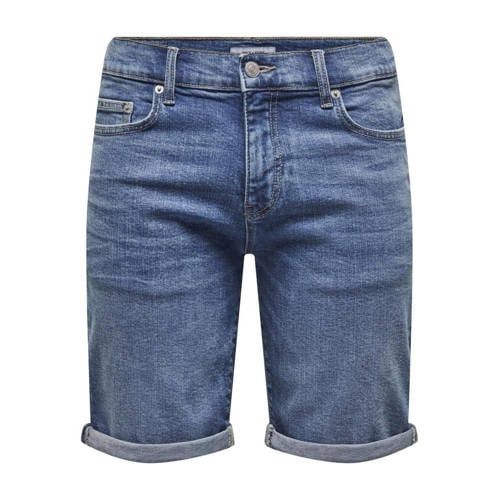 ONLY & SONS ONSPLY Regular Fit Denim Shorts - Light Blue