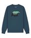 Watapparel Sweatshirt 'Waldbär' petrol