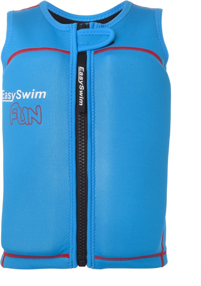 EasySwim Fun - Zwemvest/Drijfvest kind - Blauw - Maat M : 17-23 kg