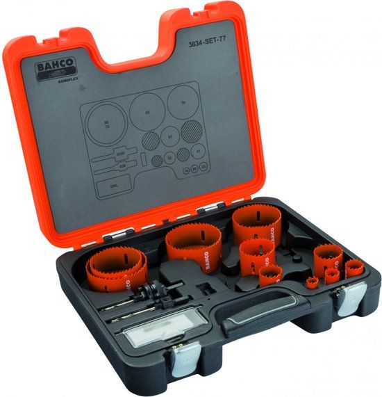 Bahco Sandflex-gatzagenset van bimetaal 3834-SET-77 13-delig