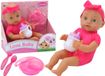 Lean Toys Poupée pour bébé vêtements rose bandeau accessoires d'alimentation
