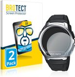 BROTECT - Screenprotector voor Casio Wave Ceptor WV-58 - Folie Beschermfolie transparant 2 Stuks