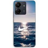 Nike Hoesje voor Xiaomi Redmi 13C 4G Nike-logo wit zee zon Maniacase