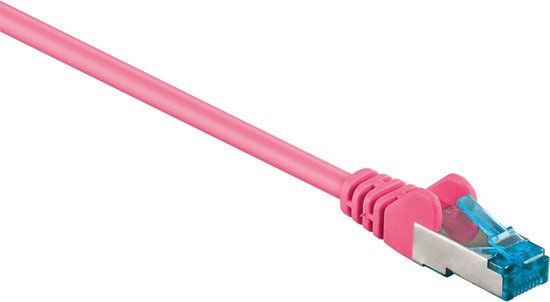 Goobay S/FTP netwerkkabel CAT6a Roze 0,50 meter