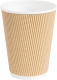 Fiesta Hot Cups met gerimpelde wand lichtbruin 34cl x500
