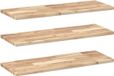 vidaXL Zwevende planken 3 stuks 100x30x2 cm onbehandeld massief acacia