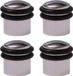 Protect-it Deurstopper/deurbuffer Triton - 4x - D30mm - RVS - Verchroomd
