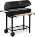BBQ-Toro chariot de grill au charbon de bois | Chariot de grill au charbon de bois premium et mobile, avec thermomètre, grill fumoir