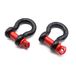 Jamiikury 2 stuks sluitingen 1/2 "D-ringbeugel 12 ton (24 lbs) maximale breuksterkte met 5/8 "pin voor sleepriem lier off-road voertuigherstel