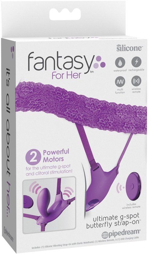 Pipedream Products GmbH Ultimate G-Spot Butterfly Strap-On, Lila