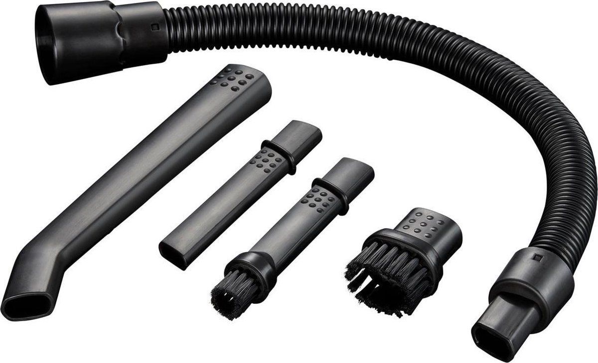 AEG AKIT05 microsproeiset (accessoires, sproeiers voor detailreiniging, 5-delige set, opbergdoos, flexibel inzetbaar, stofzuigerzuigmond, geschikt voor FX9 en stofzuiger met 32 mm ronde buis) zwart