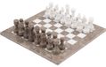 Jeu d'échecs en marbre - 38 cm - Échiquier et 32 pièces d'échecs pour adultes