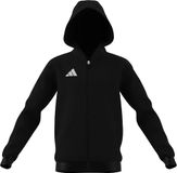 adidas Entrada26 Full Zip Hoodie Kids Sweatshirt, black/white, 13-14 Years