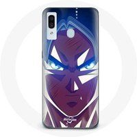 Maniacase Hoesje voor Samsung Galaxy A20 Dragon Ball Goku Boos gezicht