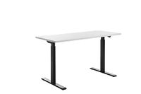 Topstar E-Table in hoogte verstelbaar bureau, hout, zwart/wit, 140 x 60 cm