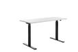 Topstar E-Table in hoogte verstelbaar bureau, hout, zwart/wit, 140 x 60 cm