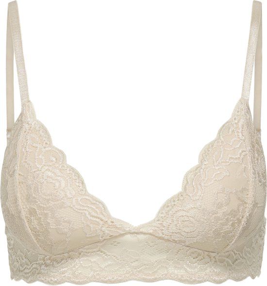 ONLY ONLCHLOE LACE PADDED BRALETTE ACC Dames Bh's M Peach Taffy