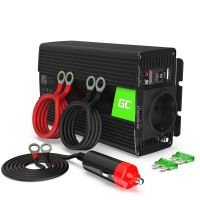 Green Cell 500W Power Inverter - 12V to 230V - Auto/Indoor - Black