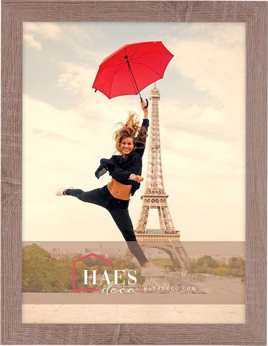 HAES DECO Paris Fotolijst - Bruin - 30x40 cm - Hout