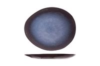 Cosy & Trendy Ovale borden, saffier, blauw, 20,5 x 17,5 cm, 6 stuks
