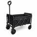 Vixson - Chariot de plage pliable - Noir - 120L - 200kg