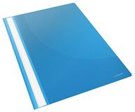 Esselte Ref 56285 Rapport Vlakke Bestand Lichtgewicht Kunststof Helder Voor A4 - Blauw, Pack van 25