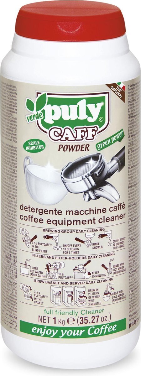 Puly Caff Puly Caff Verde Biologische Reinigingspoeder voor Espressomachine - 1000gr