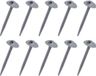 Cartrend 10388 Caravan haringen voor grondzeil, tenten, voortent, tapijtharingen, tentharingen van kunststof, camping, 10 stuks