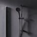 AM.PM Hit Doucheset met Handdouche - 1 straalstand - mat zwart - 70 cm - Rub&Clean-functie