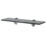 VidaXL Zwevend Schap - 40x20 cm - 8 mm Glas - Zwart