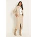CLAUDIA BY CLAUDIA STRÄTER jupe en similicuir - beige