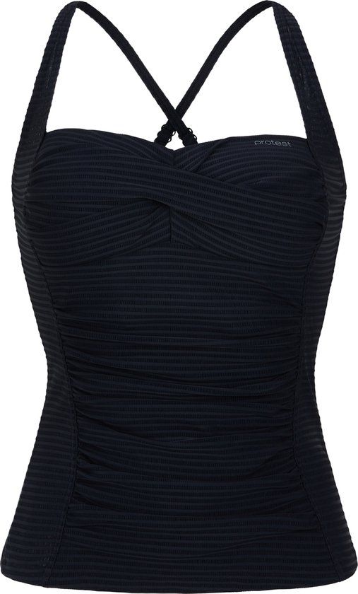 Protest MIXCamo Tankini Top Dames Zwart Gestreept