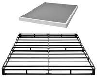 StarTech Boxspringbedframe - Matrasbasis, queensize - Wasbare stoffen bekleding - Stevig metalen frame - Afmetingen 201 x 151 x 10,2 cm - Draagvermogen 1587 kg