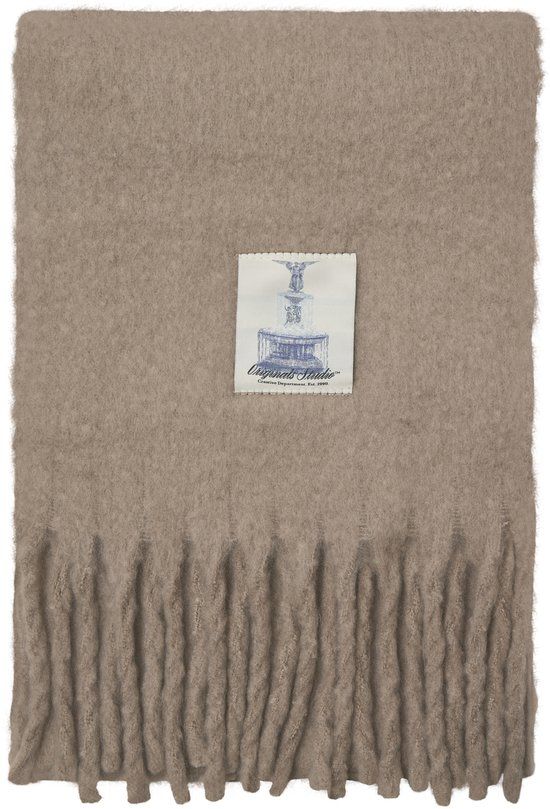 JACK & JONES JACNORREBRO CHUNKY SCARF LN Heren Sjaals Polyester Geruit Mocha Meringue