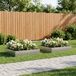 Maison Exclusive - Lot de 2 pots de jardin, argenté, 80 x 80 x 20 cm, en acier inoxydable