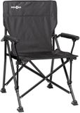 Brunner Klapstoel Cruiser - Zwart - Stalen Frame - Versterkte Polyester Zitting - Lichtgewicht 4,6 kg - 110 kg Draagkracht - 94 x Ø16 cm Ingeklapt