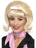 Smiffys Bob Retrouned jaren 50 Blond met strik, Eén maat
