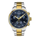 Tissot Chrono XL acier inoxydable montre décontractée, Gris, Or, Classique