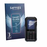 Savvies 3 Stuks Screenprotector - Geschikt voor TCL OneTouch 5044 - Beschermfolie Glas Transparant