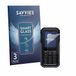 Savvies 3 Stuks Screenprotector - Geschikt voor TCL OneTouch 5044 - Beschermfolie Glas Transparant
