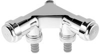GROHE WAS-dubbelventiel 41022 enkel design-greep DN15 terugstroomverh. chroom, 41022000