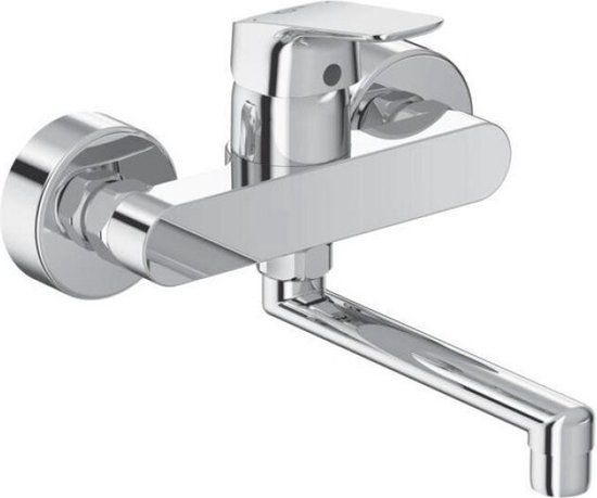 Ideal Standard Ceraflex Keukenwandmengkraan - Chroom - 20cm Uitloop