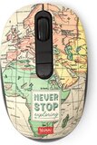 LEGAMI Wireless mouse landkaart map optisch 2.4GHz 3 snelheden 800 1200 1600DPI
