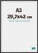 yd. Annecy Cadre photo A3 29,7x42 cm Noir mat plastique