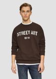QS s.Oliver QS Sweatshirt donkerbruin