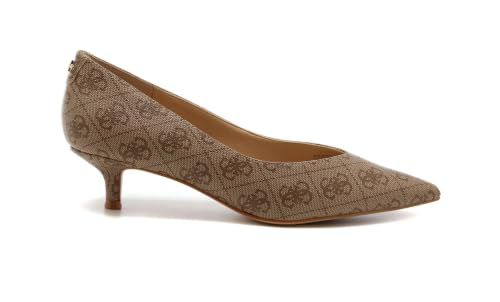 Guess Schoenen Casen Dames Pumps Beige Synthetisch Kitten heel Puntige neus